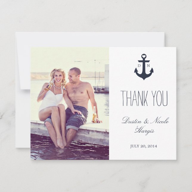 Nautical Thank You | Wedding (Front)