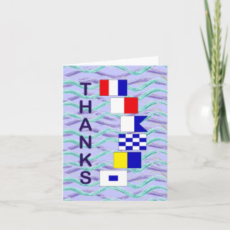 Nautical Thanks Notecard