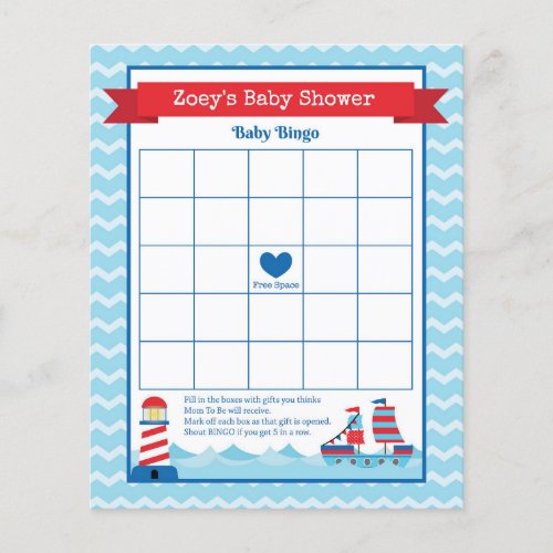 Nautical Theme Baby Shower Game