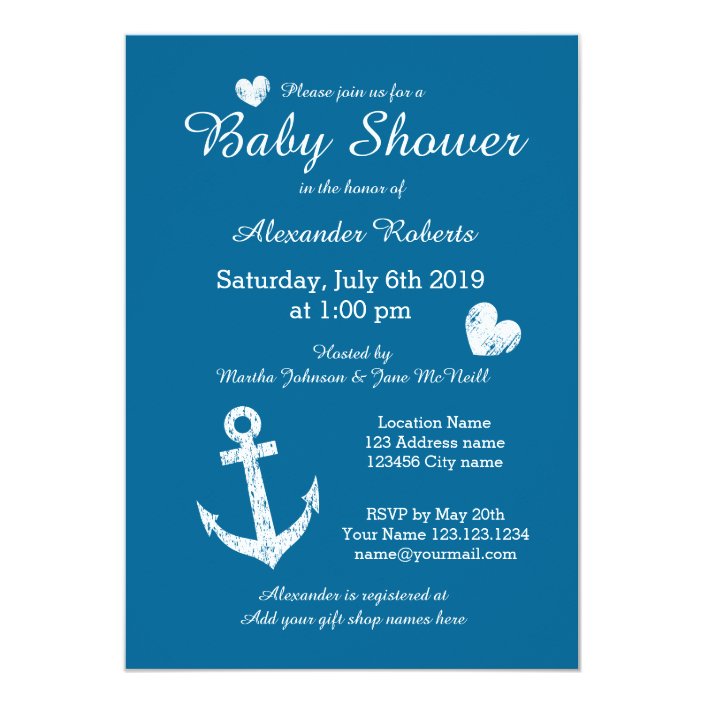Nautical Baby Shower Theme Dessert Table And Backdrop Anchor Cake