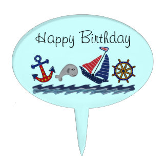 Nautical Theme Cake Toppers | Zazzle