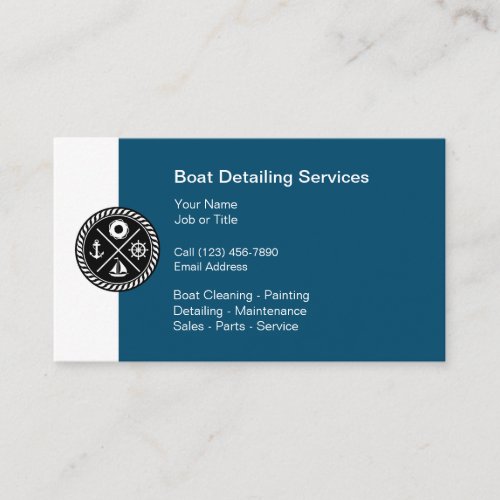 Nautical Theme Boating Business Card
