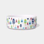 Nautical Theme Buoy and lobster monogrammed<br><div class="desc">Nautical blue, white and green buoys and red lobsters create a cute, fun, colorful pattern for your beach house, cottage or camp - also great for nautical themed gifts. Personalize this coastal design with your family monogram or initials. A perfect pattern for a summer house by the coast or your...</div>