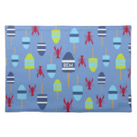 Nautical Theme Buoy and lobster monogrammed