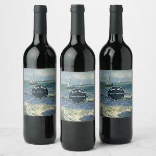 Nautical Theme Celebration Wine Label