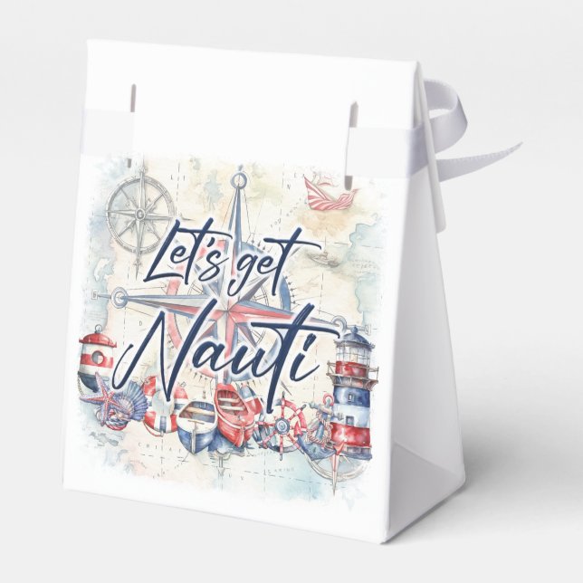 Nautical Theme  Favor Boxes (Back Side)