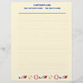 Nautical Theme Filler Paper (Lined) (Front)