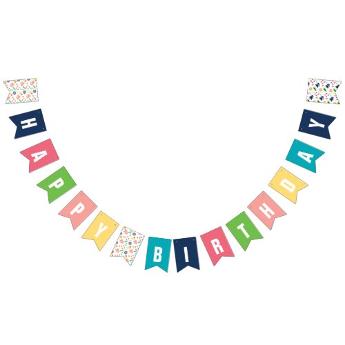 Nautical Theme Happy Birthday Banner Girl