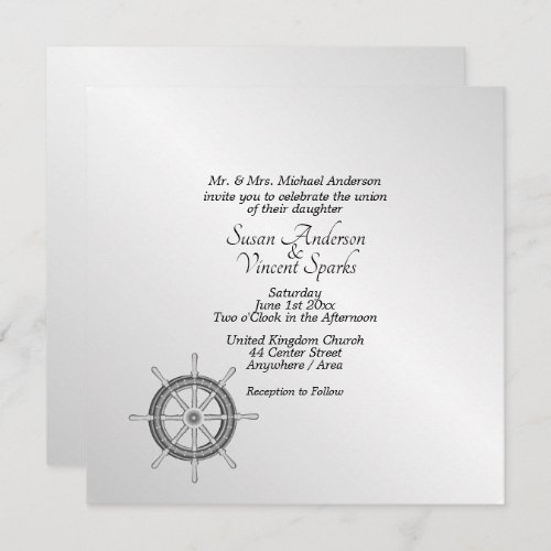 Nautical Theme Invitation