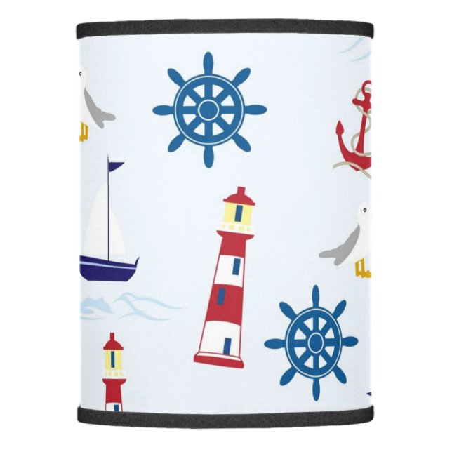 Nautical Theme Lamp Shade (Front)