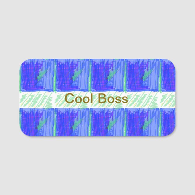 Nautical Theme  Name Tag (Front)