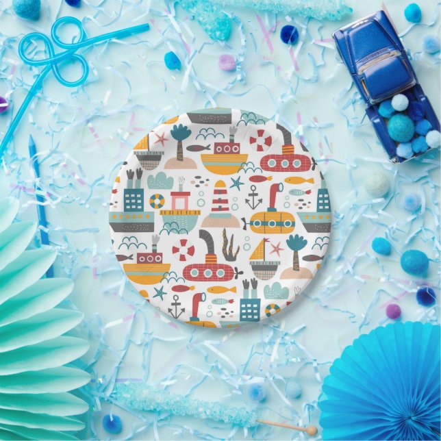 Nautical Theme Paper Plate (Party)