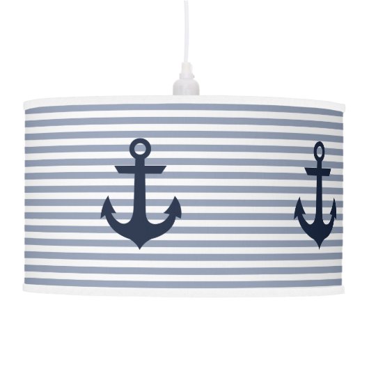 Nautical Theme Pendant Lamp: Navy Lamp (Right)