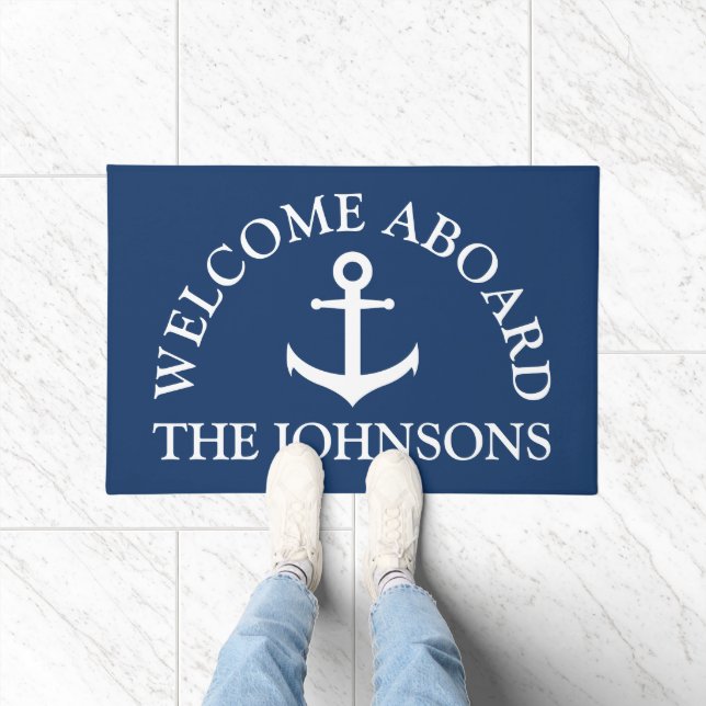 Nautical Theme Personalized Doormat (Indoor)