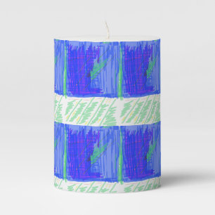 Nautical Theme Pillar Candle