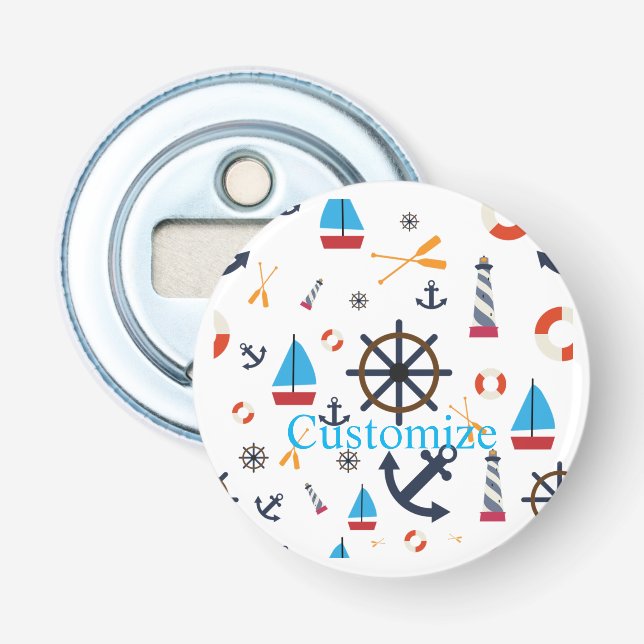 Nautical Theme Thunder_Cove   Bottle Opener (Front)