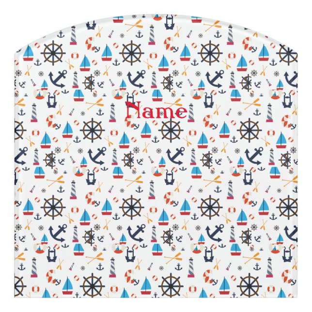 Nautical Theme Thunder_Cove  Door Sign (Contour Front)