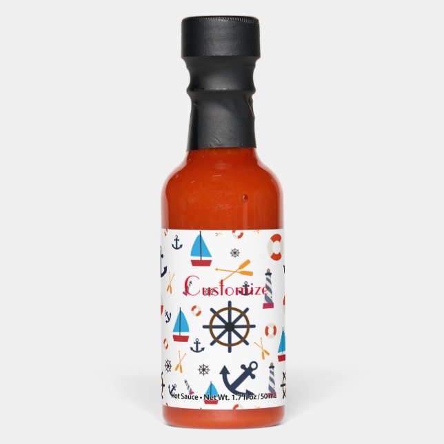Nautical Theme Thunder_Cove Hot Sauces (Front)
