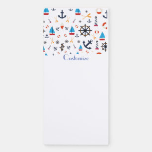 Nautical Theme Thunder_Cove Magnetic Notepad