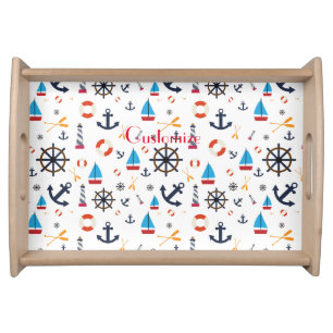 Nautical Theme Thunder_Cove  Serving Tray