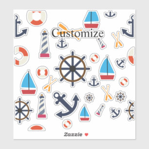 Nautical Theme Thunder_Cove Sticker
