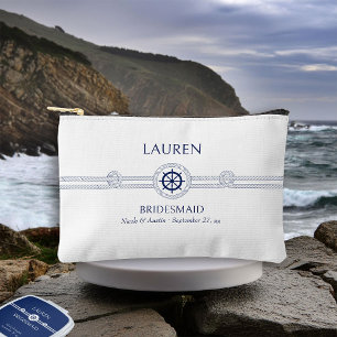 Nautical Theme Wedding Bridesmaid Cosmetic Bag