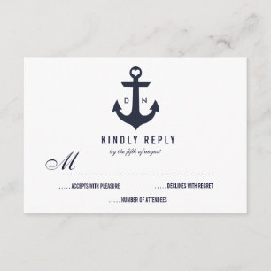 Nautical Theme Wedding RSVP Wedding