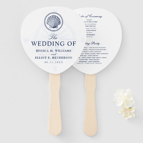 Nautical Theme Wedding Seashell Custom Navy