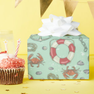 Nautical Theme Wrapping Paper