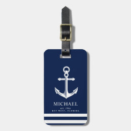Nautical Themed Anchor | Custom Name Luggage Tag