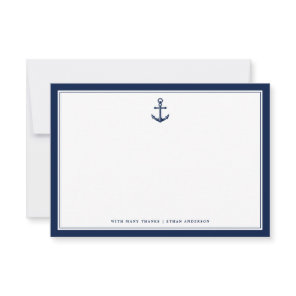 Nautical Themed Anchor | Custom Note Card