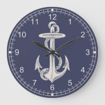 Nautical Themed Anchor Wall Clock