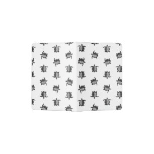 Nautical Themed Antique Sea Turtles Art Pattern Passport Holder