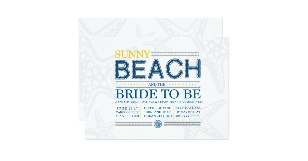 Nautical Themed Bachelorette party Invitation | Zazzle.com