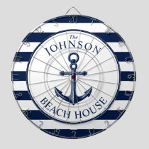 Nautical Themed Beach House Anchor Dart Board
