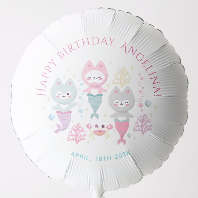 Nautical Themed Birthday Balloon (Front)