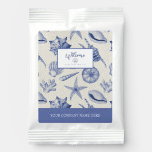 Nautical Themed Blue Seashell Drink Mix