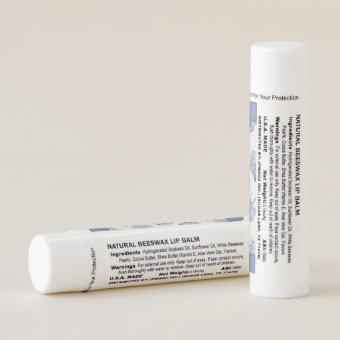 Nautical Themed Blue Seashell Lip Balm | Zazzle
