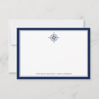 Nautical Themed | Compass Rose Custom NoteCard