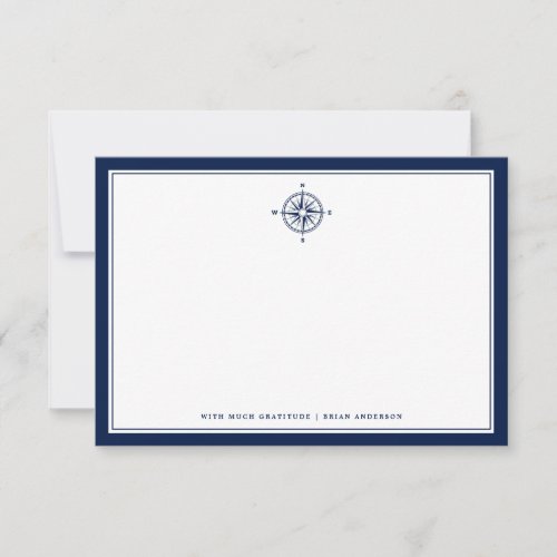 Nautical Themed  Compass Rose Custom NoteCard