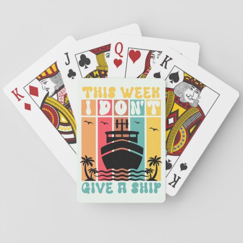 Nautical Themed Cruising Poker Cards