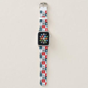 Nautical themed design apple watch band