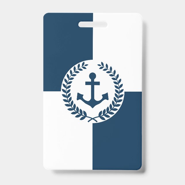 Nautical themed design badge (Front)