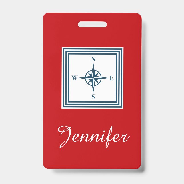 Nautical themed design badge (Front)