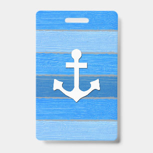 Nautical themed design badge