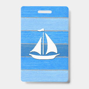 Nautical themed design badge