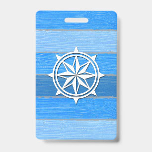 Nautical themed design badge