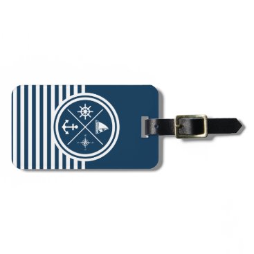 Nautical themed design bag tag Nautical themed design bag tag