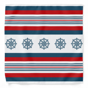 Nautical themed design bandana