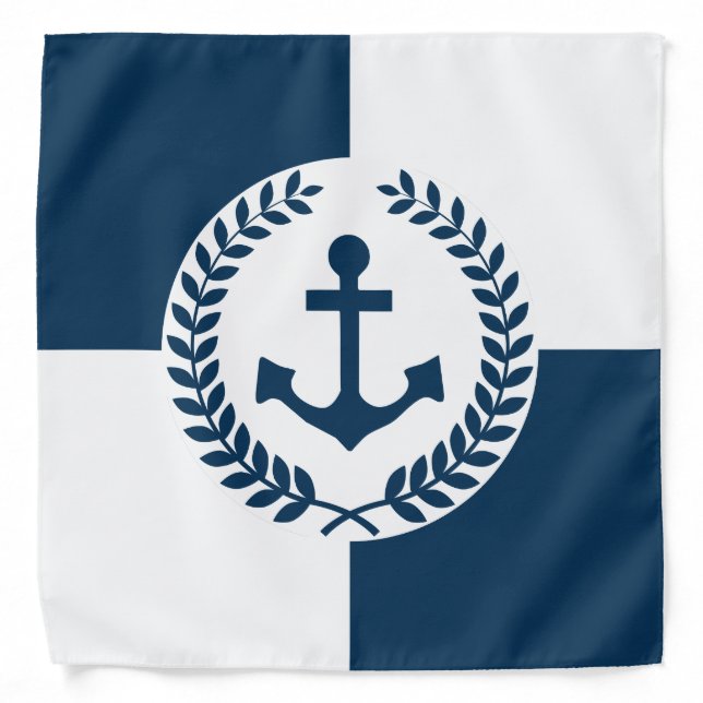 Nautical themed design bandana (Front)